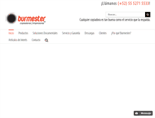 Tablet Screenshot of burmester.com.mx